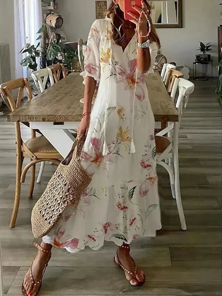 Eleanor - V-Neck Maxi Dress